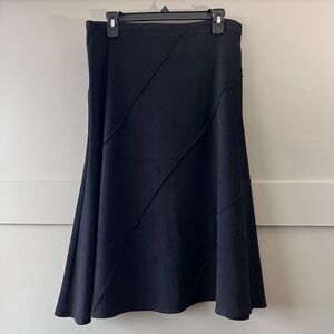 Final Touch Skirt Women Large Black A Line Flared Asymmetric USA Goth Whimsigoth